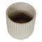Beige Vase in Stoneware with Ribbed Design by Arne Bang 2