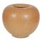 Sphere Shaped Vase in Stoneware Brown from Saxbo 1