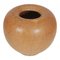 Sphere Shaped Vase in Stoneware Brown from Saxbo, Image 2