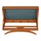 Blue Formica Teak Foldable Coat Rack from Adam Hoff and Poul Østergaard 3