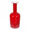 Vase en Verre Rouge de Otto Brauer Holmegaard 2