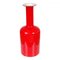 Red Glass Vase from Otto Brauer Holmegaard, Image 1