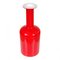 Vase en Verre Rouge de Otto Brauer Holmegaard 2