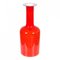 Red Glass Vase from Otto Brauer Holmegaard 1