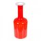 Red Glass Vase from Otto Brauer Holmegaard, Image 2