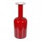 Dark Red Glass Vase from Otto Brauer Holmegaard, Image 1