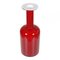 Dark Red Glass Vase from Otto Brauer Holmegaard 2