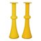 Yellow Glass Vases from Holmegaard, Image 1