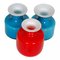 Blue and Red Glass Vases from Holmegaard, Set of 3, Image 2