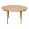 Mesa de comedor PP-70 de fresno de Hans J. Wegner, Imagen 2