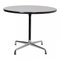 Table Basse Laminé Gris avec Bord en Caoutchouc Noir par Charles Eames pour Vitra 1