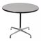 Grey Laminated and Black Rubber Edge Cafe Table by Charles Eames for Vitra 2