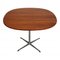 Table de Café Circulaire en Palissandre par Arne Jacobsen pour Fritz Hansen, 1970s 2