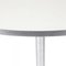 White Laminated Coffee Table with a Metal Border by Arne Jacobsen for Fritz Hansen 3