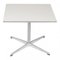 White Laminated Coffee Table with a Metal Border by Arne Jacobsen for Fritz Hansen 1