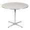 White Laminate Café Table by Arne Jacobsen for Fritz Hansen 1