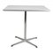 White Laminate Café Table by Arne Jacobsen for Fritz Hansen 1