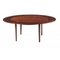 Circular Flip-Flap Dining Table in Rosewood from Dyrlund 1