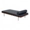 Barcelona Daybed in Black Leather by Ludwig Mies Van Der Rohe, Image 3