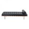 Barcelona Daybed in Black Leather by Ludwig Mies Van Der Rohe, Image 1