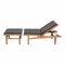 GE-01 Daybed with Black Leather Ottoman by Hans J. Wegner for Getama, 1960s, Set of 2 5