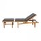 GE-01 Daybed with Black Leather Ottoman by Hans J. Wegner for Getama, 1960s, Set of 2 3