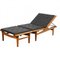 GE-01 Daybed with Black Leather Ottoman by Hans J. Wegner for Getama, 1960s, Set of 2 1