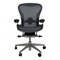 Chaise de Bureau Aeron Taille B Noire de Herman Miller 1