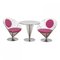 Set de Chaises Wire Cone avec Tissu Violet par Verner Panton pour Fritz Hansen, 1980s, Set de 5 3