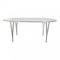 Table Elliptique B613 en Stratifié Blanc par Piet Hein pour Fritz Hansen, 1990s 1