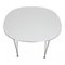 White Circular Dining Table by Piet Hein for Fritz Hansen, 1980s, Image 2