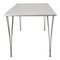 Grey Square Table by Piet Hein for Fritz Hansen, 1990s, Image 4