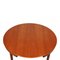 Teak and Cognac Aniline Leather Roundette Table with Chairs by Hans Olsen for Frem Røjle, 1890s, Image 4