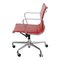 Chaise de Bureau EA -117 en Cuir Rouge par Charles Eames pour Vitra 3