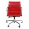 Chaise de Bureau EA -117 en Cuir Rouge par Charles Eames pour Vitra 1