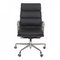 Black Leather EA-219 Office Chair by Charles Eames for Vitra, 1960s 1