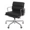 Black Leather EA-217 Office Chair by Charles Eames for Vitra 1