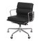 Chaise de Bureau EA-217 en Cuir Noir par Charles Eames pour Vitra 1