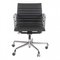 Sedia da ufficio EA-117 in pelle nera di Charles Eames per Vitra, Immagine 2
