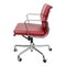 Dark Red Leather Softpad Ea-217 Office Chair by Charles Eames for Vitra, 2000s 5