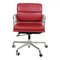 Dark Red Leather Softpad Ea-217 Office Chair by Charles Eames for Vitra, 2000s 1