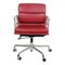Dark Red Leather Softpad Ea-217 Office Chair by Charles Eames for Vitra, 2000s, Image 1