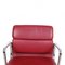 Chaise de Bureau Softpad Ea-217 en Cuir Rouge Foncé par Charles Eames pour Vitra, 2000s 3