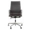 Dark Brown Leather Ea-119 Office by Charles Eames for Vitra, 2000s 1