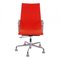 Patinated Orange Fabric Ea-119 Office Chair by Charles Eames for Vitra, 2000s, Image 1