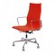 Chaise de Bureau Ea-119 en Tissu Patiné Orange par Charles Eames pour Vitra, 2000s 2