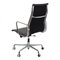 Black Leather and Chrome Ea-119 Office Chair by Charles Eames for Vitra 4