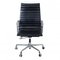 Black Leather and Chrome Ea-119 Office Chair by Charles Eames for Vitra 1