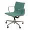 Chaise de Bureau Ea-117 en Tissu Vert et Chrome par Charles Eames pour Vitra 2