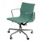 Silla de oficina Ea-117 de tela verde y cromo de Charles Eames para Vitra, Imagen 2